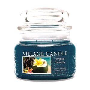 Village Candle Tropical Getaway Glass Dome Candle - Small 263g
