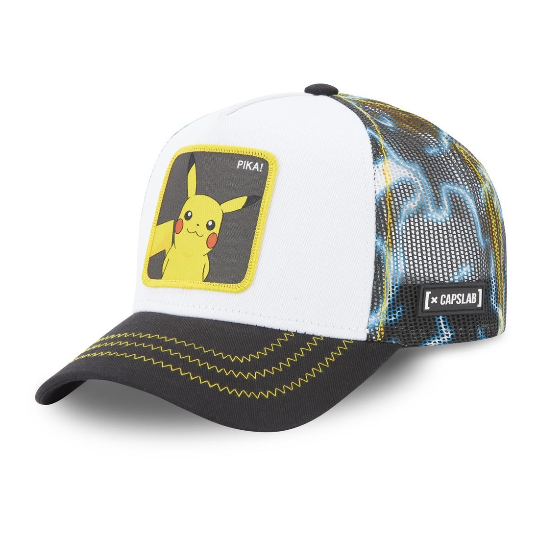 Capslab Pokemon Pikachu 2 Unisex Adults' Trucker Cap - Yellow