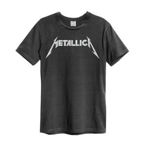 Amplified Metallica Logo Men's T-Shirt Charcoal