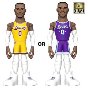Funko Gold NBA Lakers Russell Westbrook 5 Inch Premium Vinyl Figure (With Chase*)