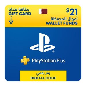 Sony PlayStation Plus Wallet Top Up 21 USD - (Qatar) (Digital Code)