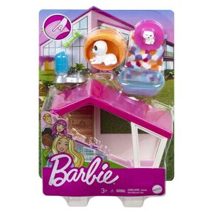 Barbie Doghouse Mini Playset With Pet GRG78