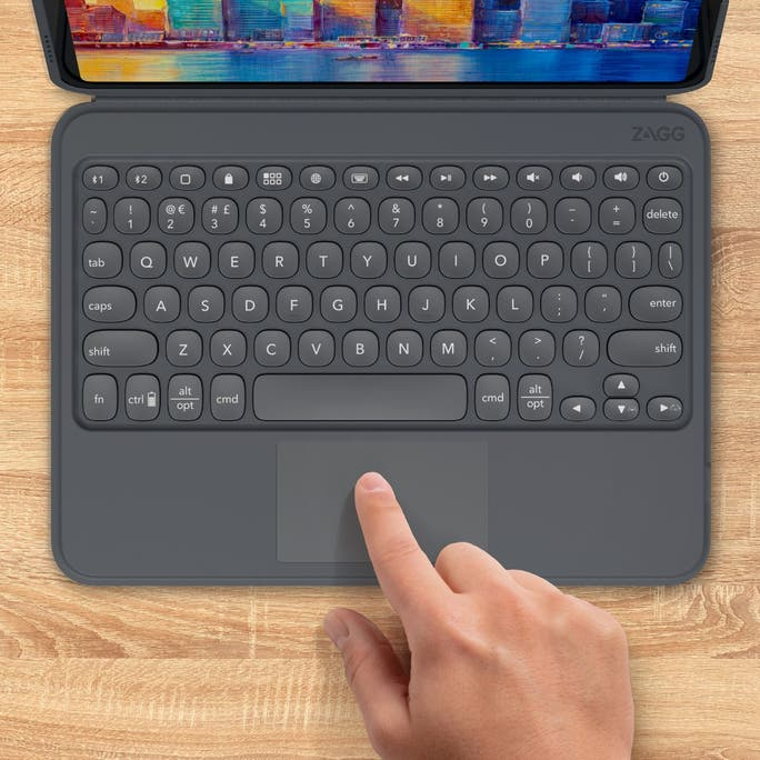 ZAGG Pro-Keys with Trackpad Case Black/Grey for iPad 11-Inch (UK)