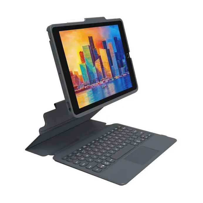 ZAGG Pro-Keys with Trackpad Case Black/Grey for iPad 10.2-Inch (UK)