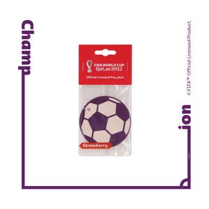 Q-Live FIFA World Cup Qatar 2022 Strawberry Car Scent Paper Air Freshener - Purple