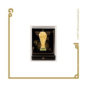 FIFA World Cup Qatar 2022 Trophy Replica In Display Case (60 x 60mm)