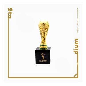Q-Live Fifa World Cup Qatar 2022 100Mm Trophy Replica With Pedestal