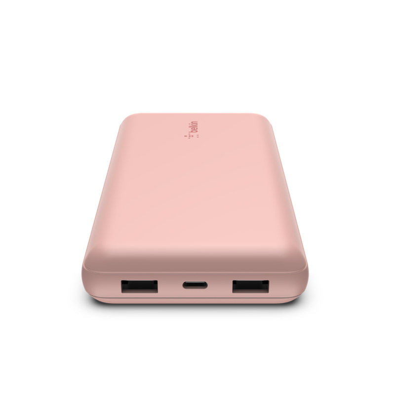 Belkin 20K 15W Power Bank (USB-A 2x/USB-C) - Pink