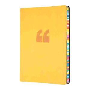 Collins Debden Edge A5 Ruled Notebook - Yellow