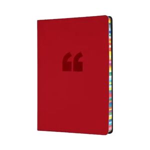 Collins Debden Edge A5 Ruled Notebook - Red