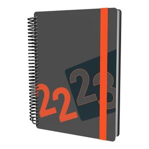 Collins Debden Delta A5 Day To Page Mid Year Diary 22/23 - Orange