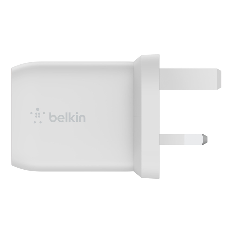 Belkin 65W Dual USB-C GaN PD Wall Charger - White