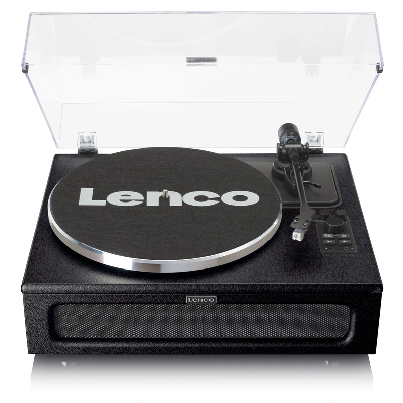 Lenco LS-430BK Turntable With Built-In Speakers Black