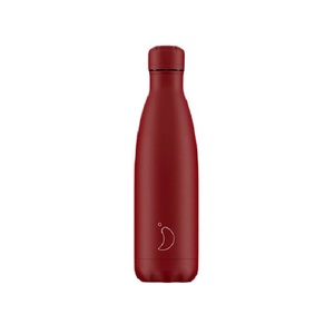 Chilly'S Matte Water Bottles 500ml All Red