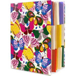 Ban.do Get It Together File Folder - Berry Butterfly White (9 Accordion Folders)