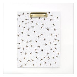 Belly Button Designs Bees A4 Padfolio - White