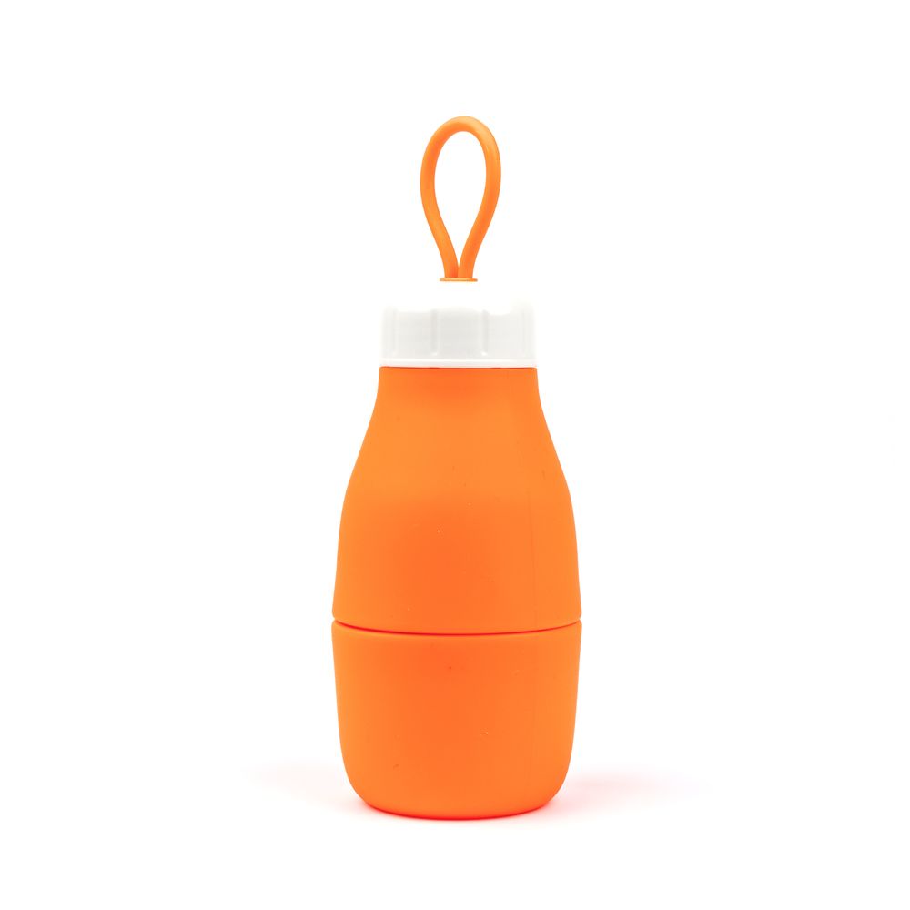 Jumble & Co Whippy Collapsible Silicone Bottle 520ml - Orange