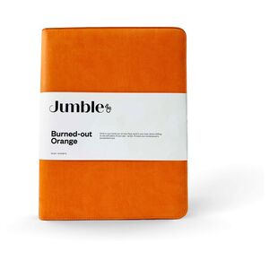 Jumble & Co Intentus Organiser A4 Leather Folder With Ruled Refill Pad (Set of 3) - Orange