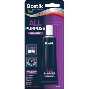 Bostik All Purpose Ultra Strong Clear Glue 50ml