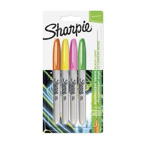Sharpie Permanent Markers - Neon (Pack Of 4)