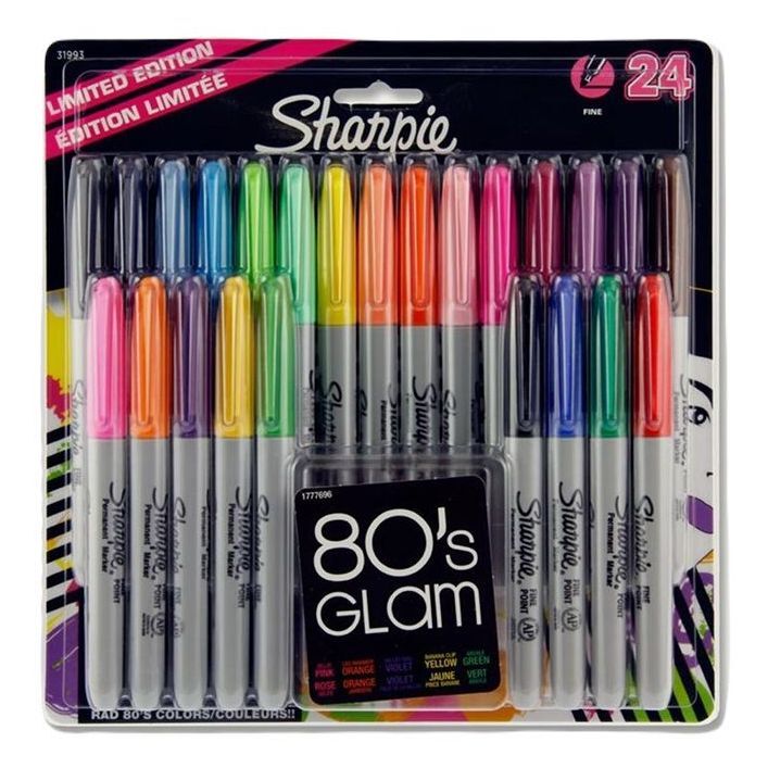 Sharpie Permanent Markers - Fine - Pastel Colours (Pack Of 24)