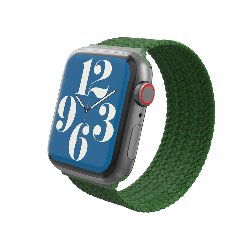 Gear4 Braided Bands for Apple Watch 41/40/38mm - Medium - Forest Green