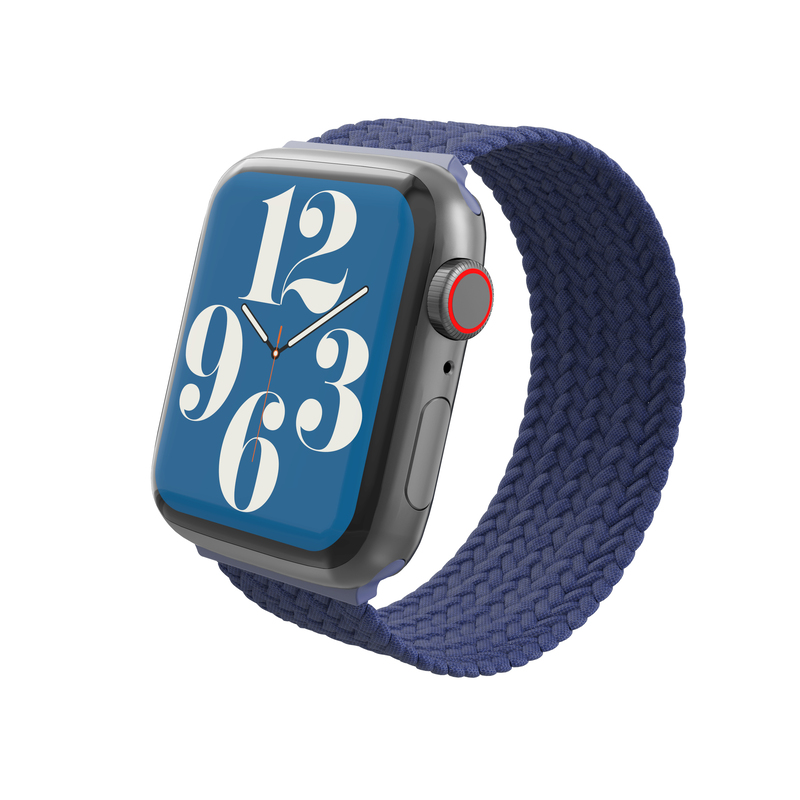 Gear4 Braided Bands for Apple Watch 41/40/38mm - Large - Navy Blue