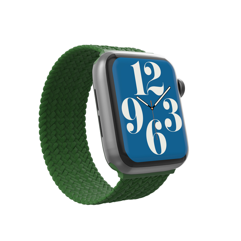 Gear4 Braided Bands for Apple Watch 45/44/42mm - Medium - Forest Green