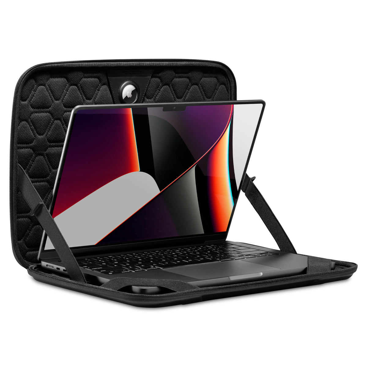 Spigen Rugged Armor Pro Hard Shell type Pouch for Macbook Pro 16-inch (2021) - Black