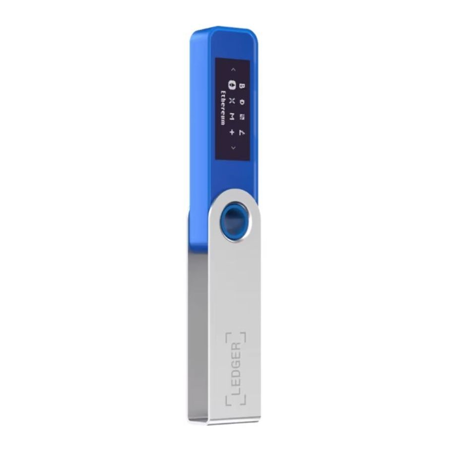 Ledger Nano S Plus Crypto Hardware Wallet - Blue