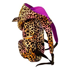 Morikukko Kids' Hooded Backpack - Cheetah