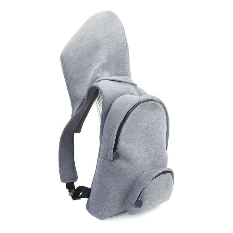 Morikukko Hooded Backpack - Grey
