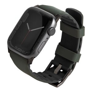 Uniq Linus Airosoft Silicone Strap for Apple Watch 45/44/42mm - Moss Green