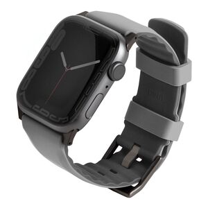 Uniq Linus Airosoft Silicone Strap for Apple Watch 45/44/42mm - Chalk Grey