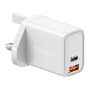 Energea AmpCharge PS33 1C1A PD/PPS/QC3.0 33W Wall Charger - White (UK)