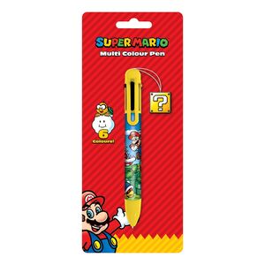 Super Mario Colour Block 6-In-1 Multi-Colour Pen