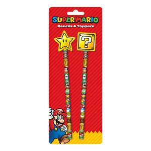 Super Mario Colour Block Pencil Set (Set of 2)