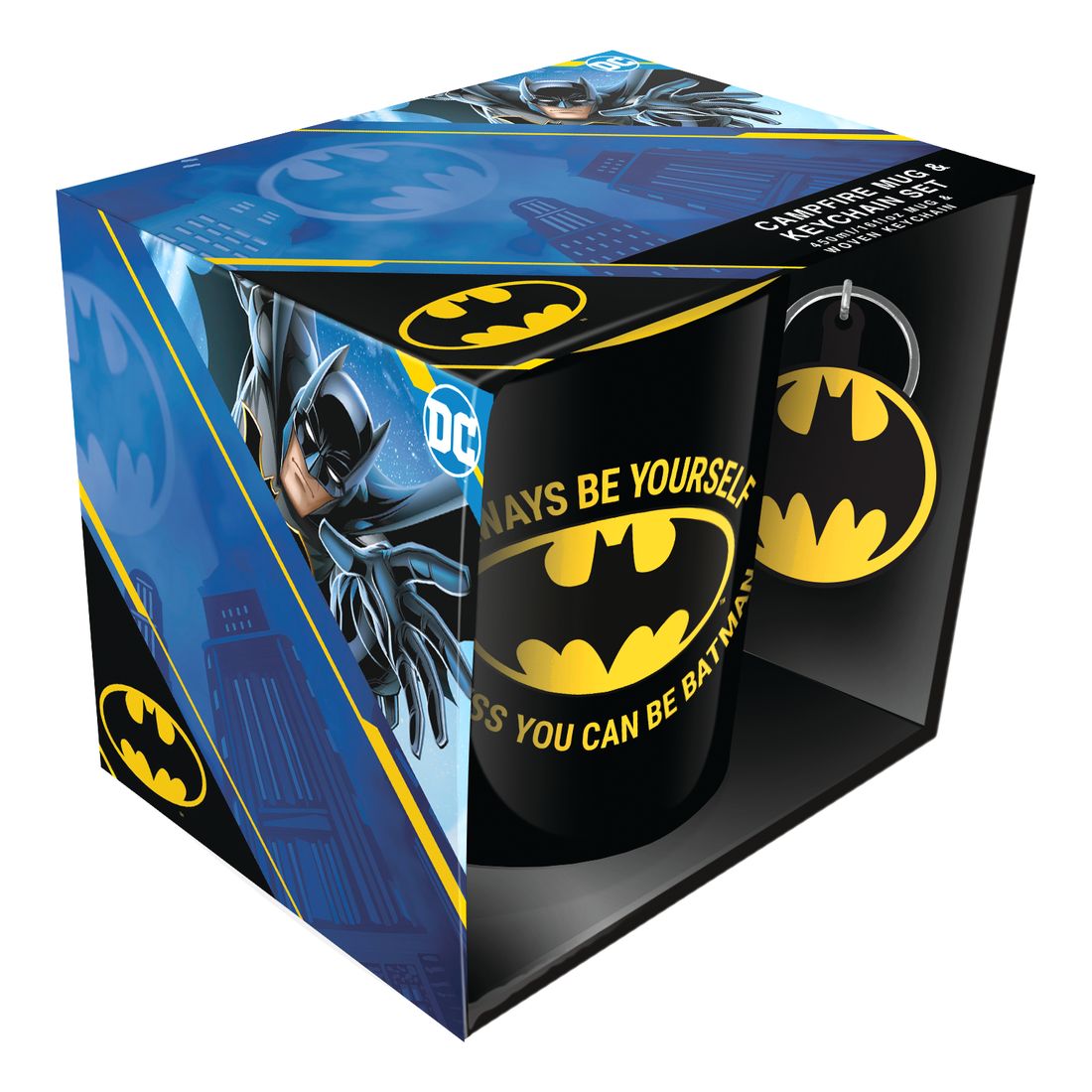 Hole In The Wall Dc Comics Batman Mug & Keychain Gift Set 330ml