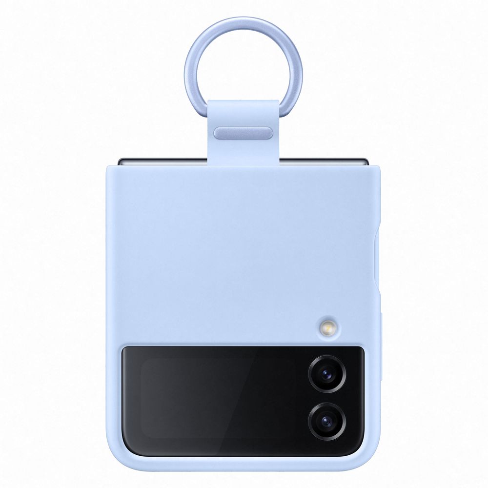 Samsung Galaxy Flip4 Silicone Cover with Ring - Arctic Blue