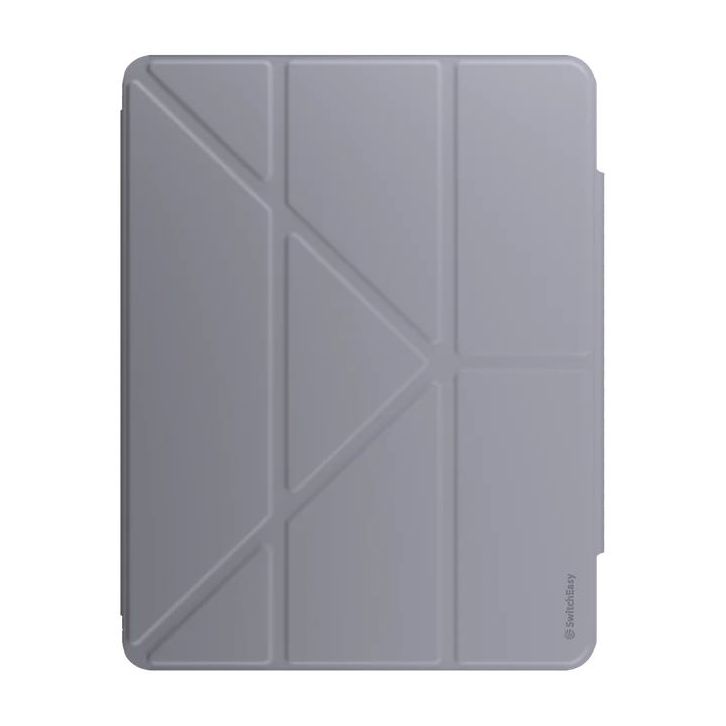 SwitchEasy Origami Nude Folding Folio Clear Hardback Case with Pencil Holder for iPad Pro/Air 11-Inch - Alaskan Blue