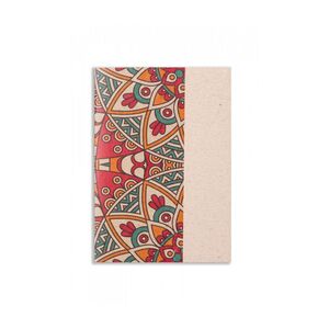 Pug Threadbound Collection Red Recycled Paper Lined Writing Pad (11 X 16cm)