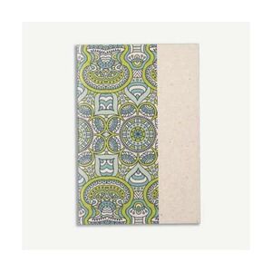 Pug Threadbound Collection Green Recycled Paper Lined Writing Pad (11 X 16cm)
