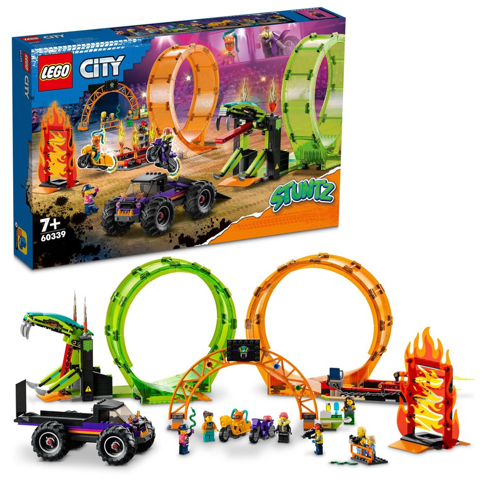 LEGO City Double Loop Stunt Arena 60339 (598 Pieces)