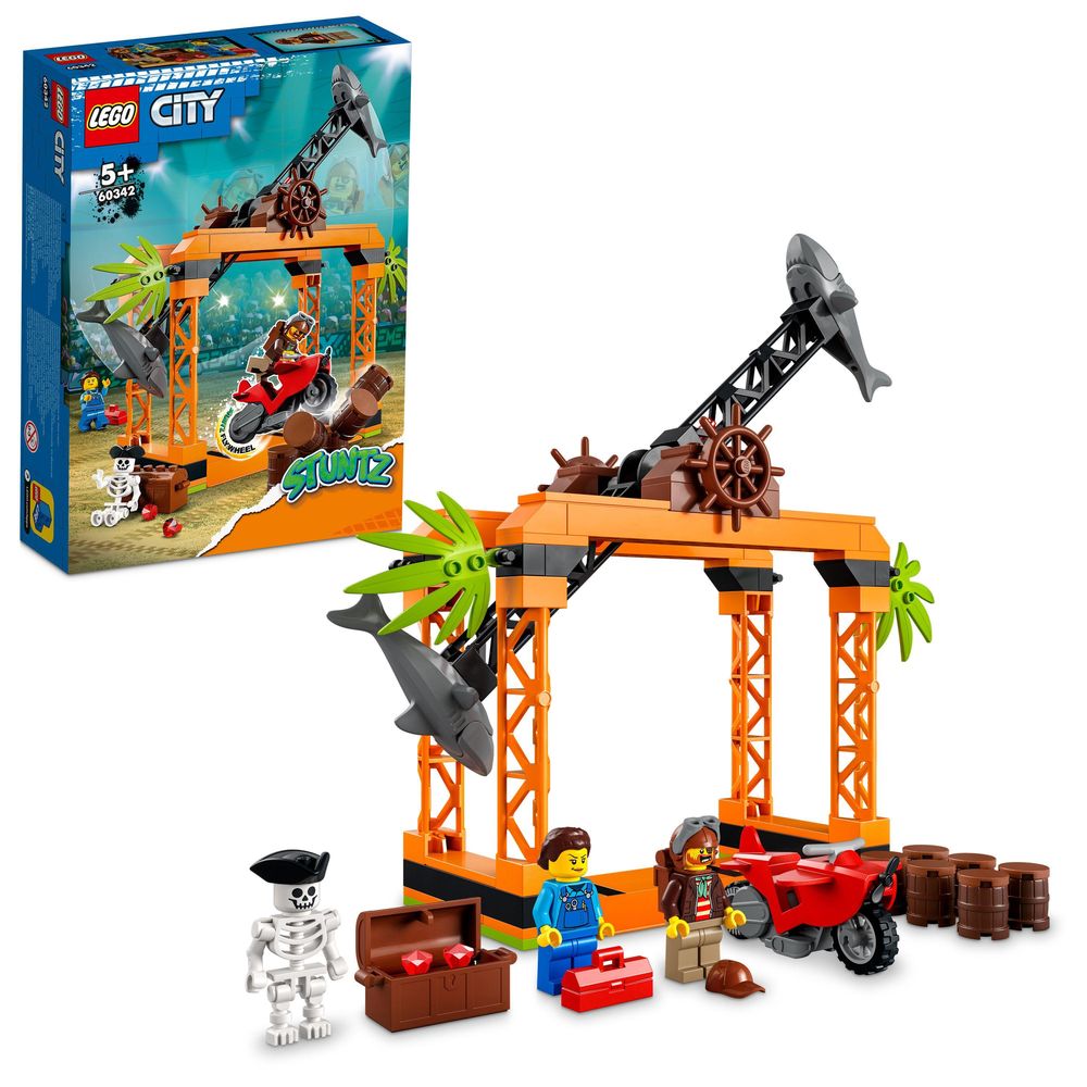 LEGO City The Shark Attack Stunt Challenge 60342 (122 Pieces)