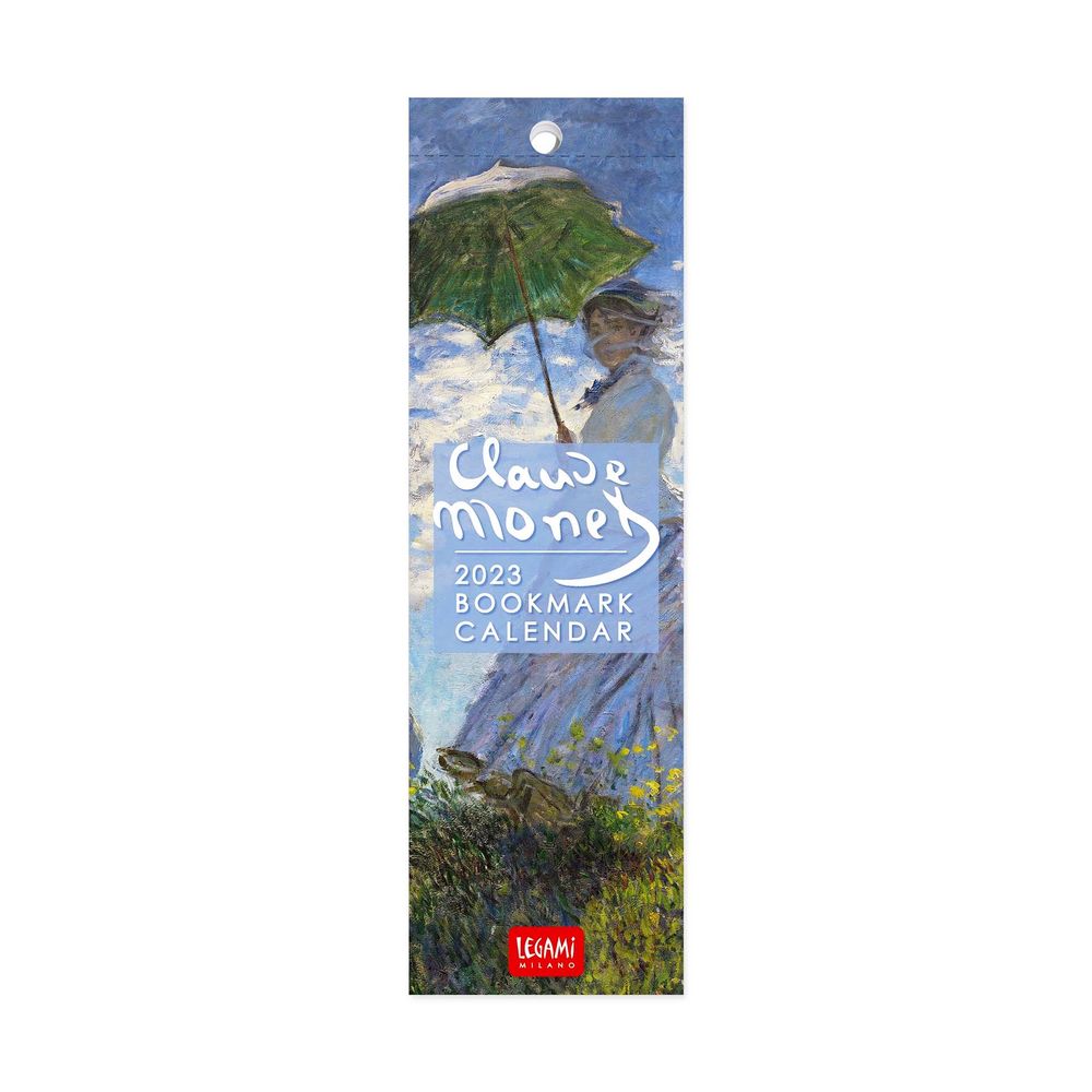 Legami Bookmark Calendar 2023 (5.5 x 18 cm) - Claude Monet