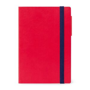 Legami Medium Weekly Diary with Notebook 12 Month 2023 (12 x 18 cm) - Red