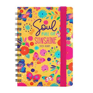 Legami Small Weekly Spiral Bound Diary 12 Month 2023 (9.5 x 13 cm) - Butterfly