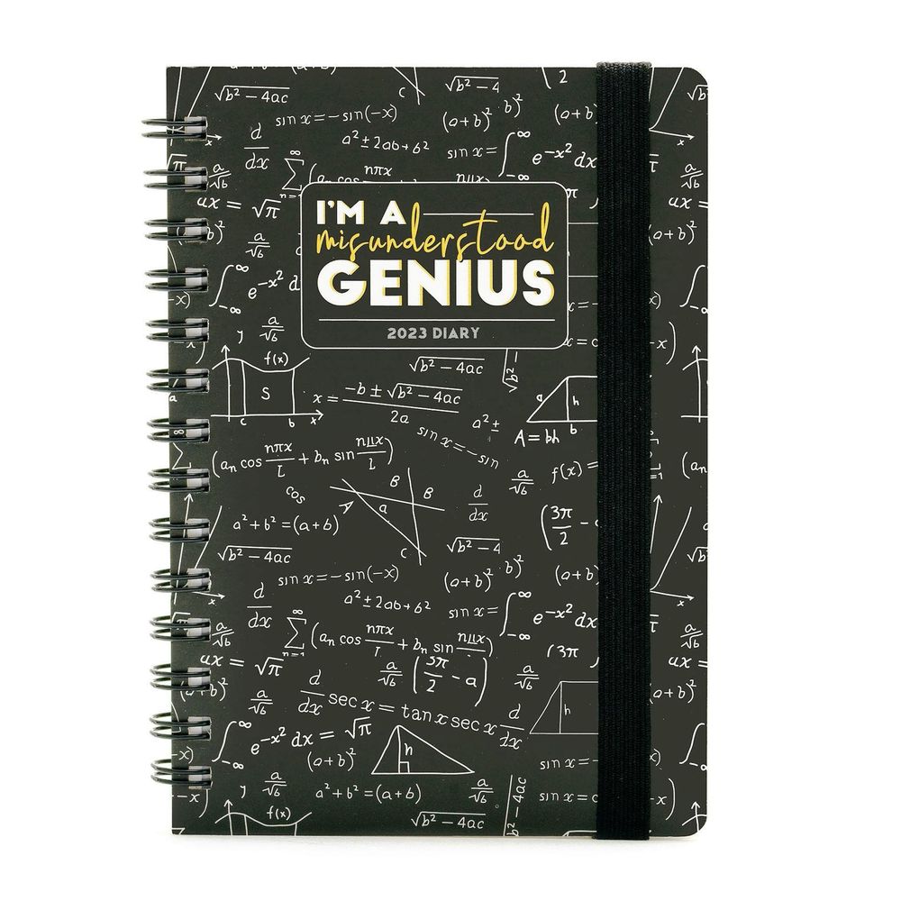 Legami Small Weekly Spiral Bound Diary 12 Month 2023 (9.5 x 13 cm) - Genius
