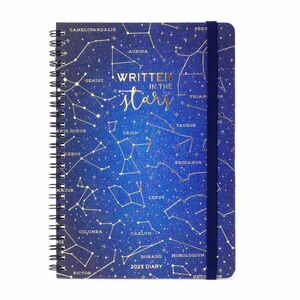 Legami Large Weekly Spiral Bound Diary 12 Month 2023 (15 x 21 cm) - Stars