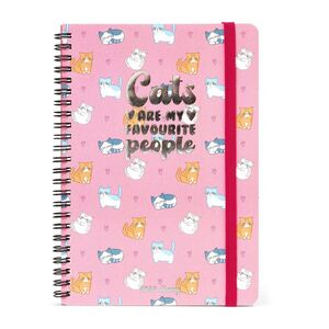 Legami Large Weekly Spiral Bound Diary 12 Month 2023 (15 x 21 cm) - Kitty
